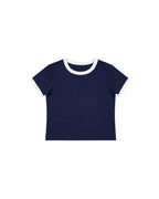 Ringer Baby Tee Navy