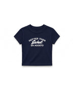Hotter Than Sahel Baby Tee Navy