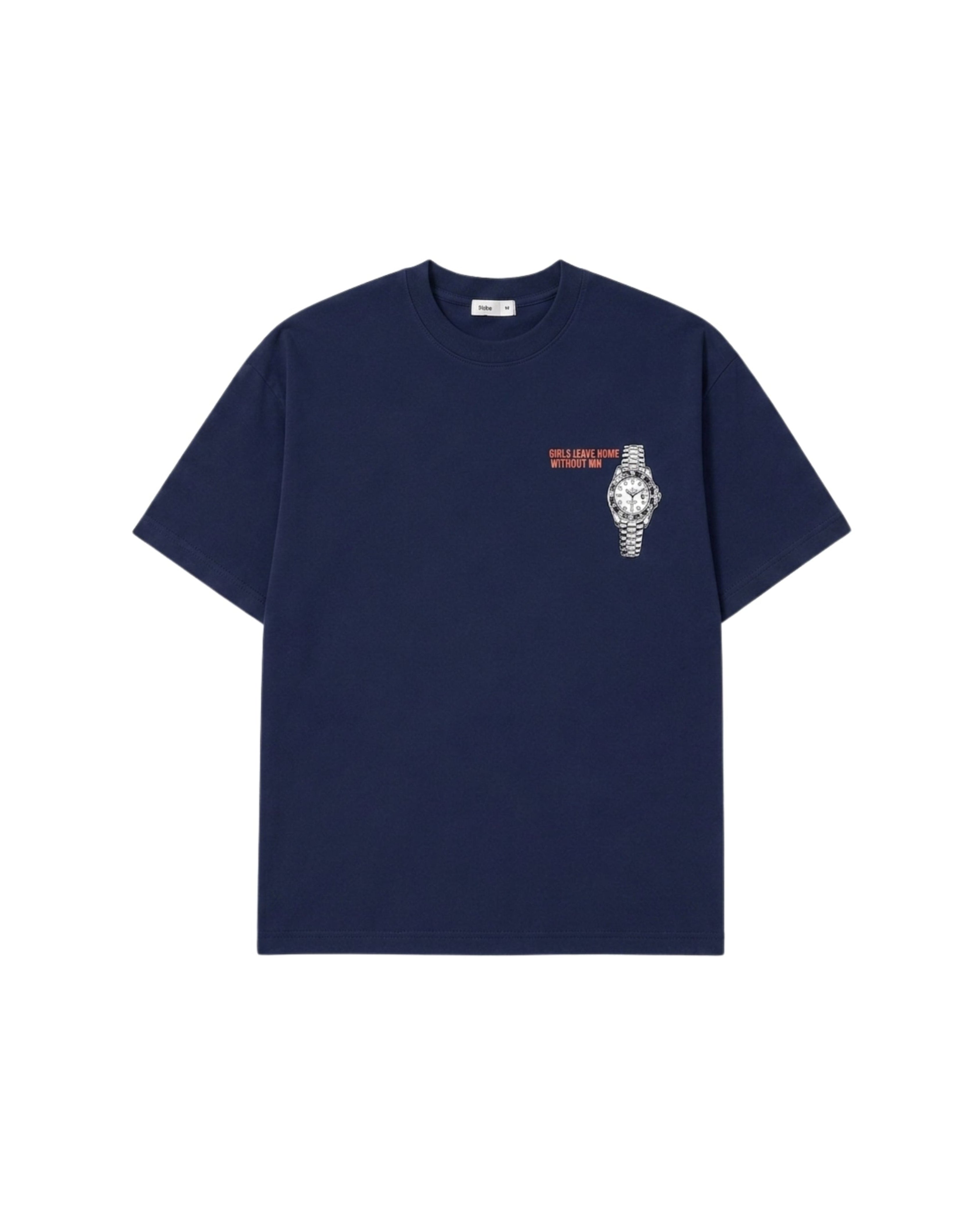Can't Leave Home Boxy Tee Navy