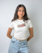 Girls Just Wanna Have Funds Baby Tee White