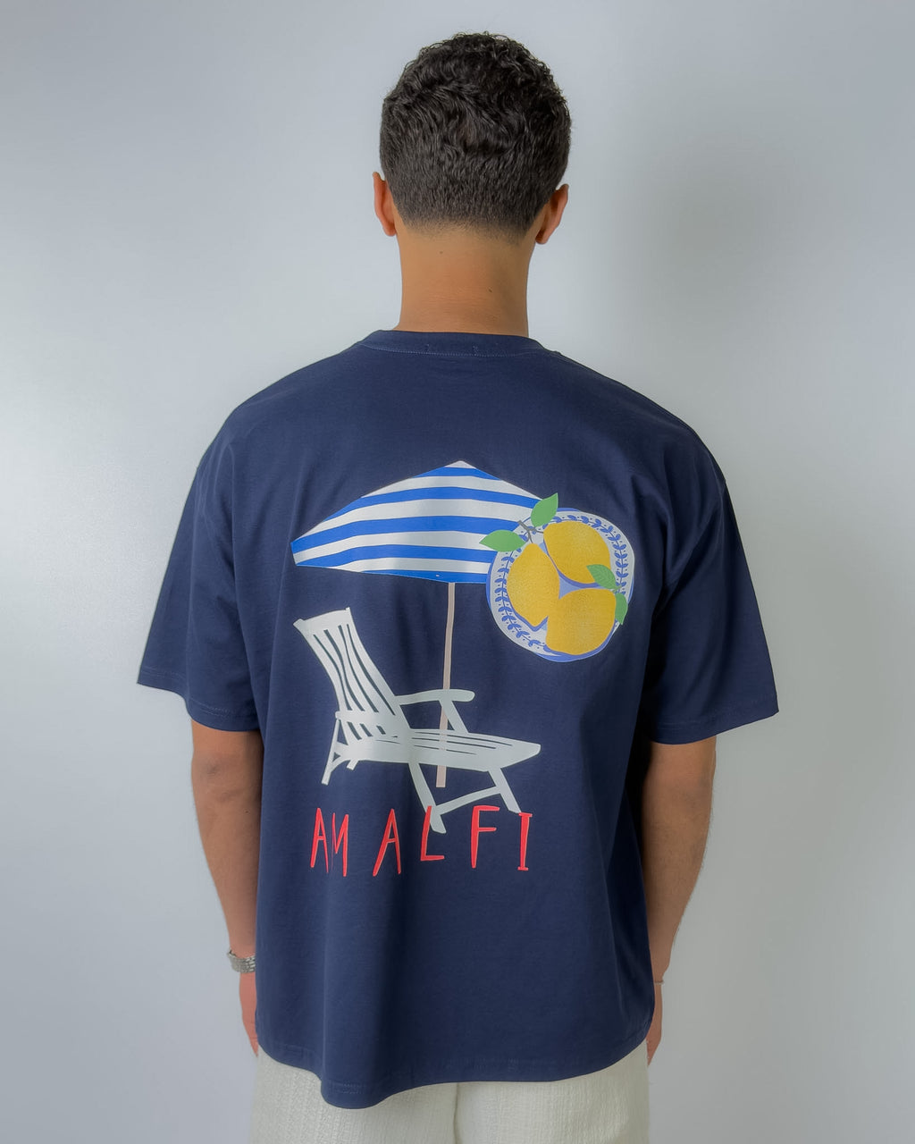 Amalfi Boxy Tee Navy