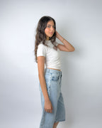 Girls Just Wanna Have Funds Baby Tee White