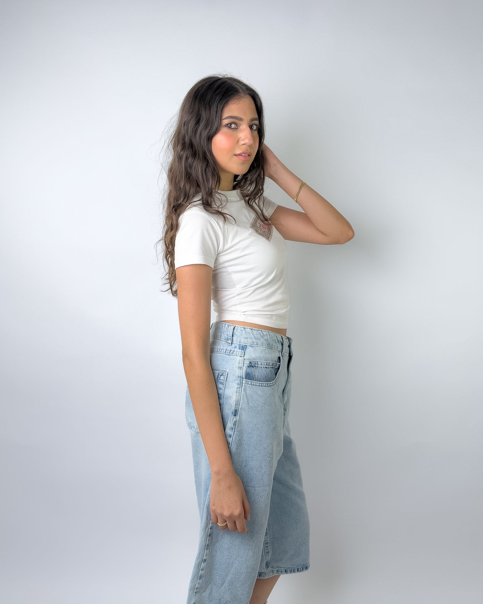 Girls Just Wanna Have Funds Baby Tee White