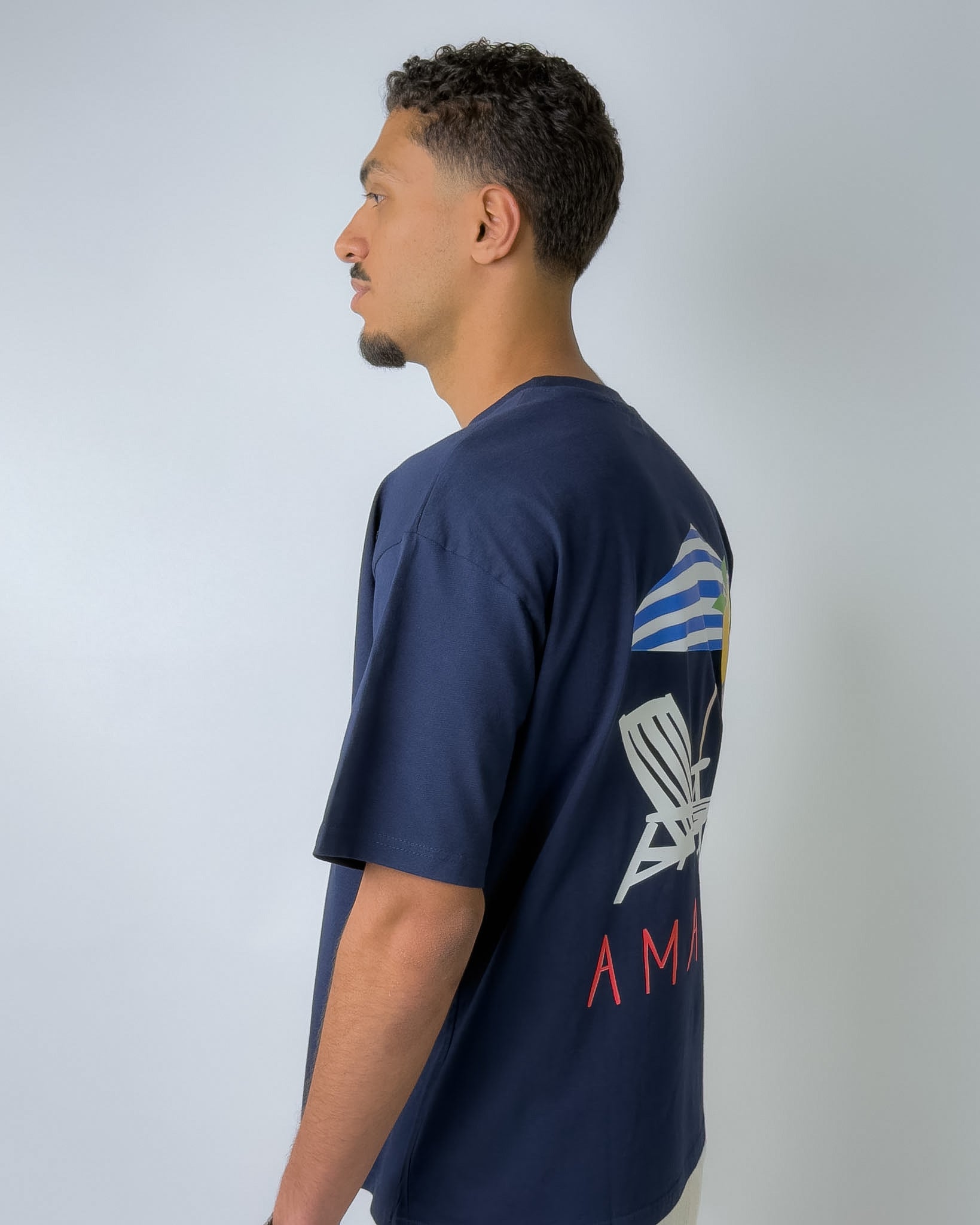 Amalfi Boxy Tee Navy