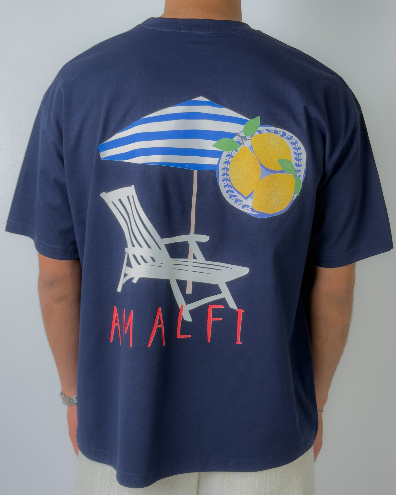 Amalfi Boxy Tee Navy