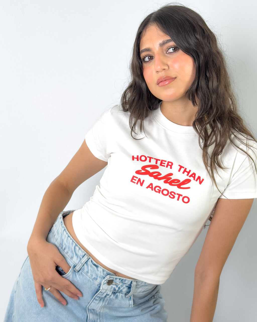 Hotter Than Sahel En Agosto Baby Tee