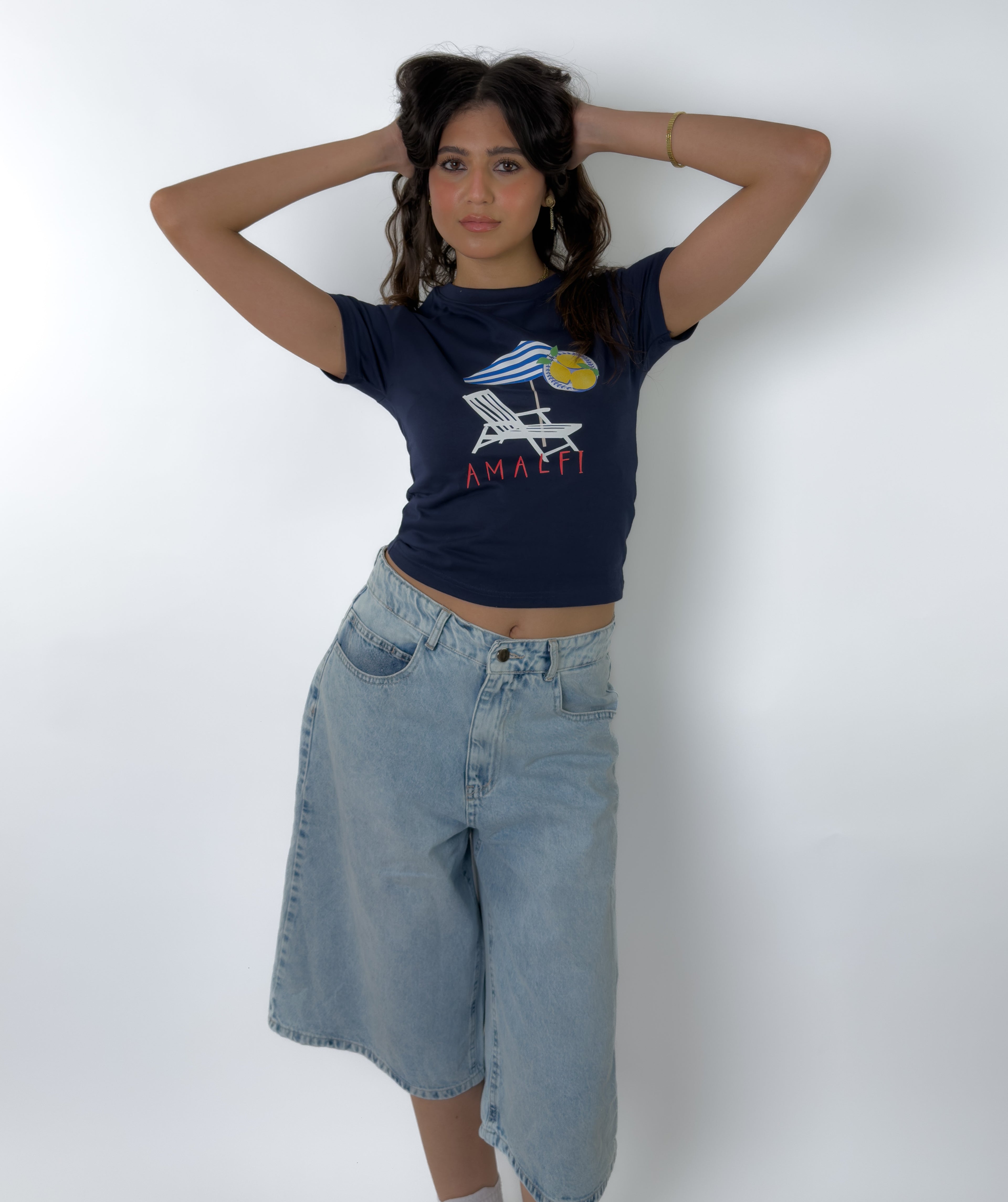 Amalfi Baby Tee Navy