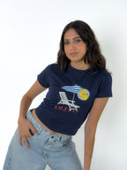 Amalfi Baby Tee Navy